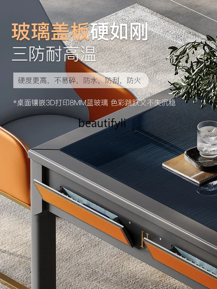 182C Dalbergia Hupeana Машина для маджонга из цельного дерева Обеденный стол Пластиковые изделия двойного назначения (цветные горшки) Bass Home