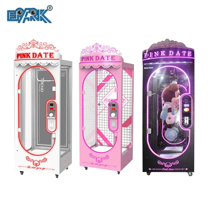 

Pink Date Cut Prize Coin Amusement Arcade Game Machine Fashion Style Vending Machine Big Toy Cutting Claw Game for Sale