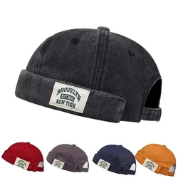 Mężczyźni kobiety BROOKLYN New York kapelusz moda jesienna czapki czapki bawełniane regulowane czapki typu beanie moda uliczna czapki melonowe unisex