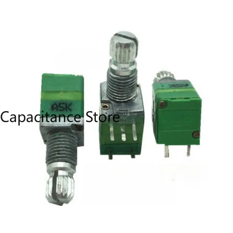 

5PCS 09 type precision potentiometer A5K single link 5-pin switch shaft length 15mm flower