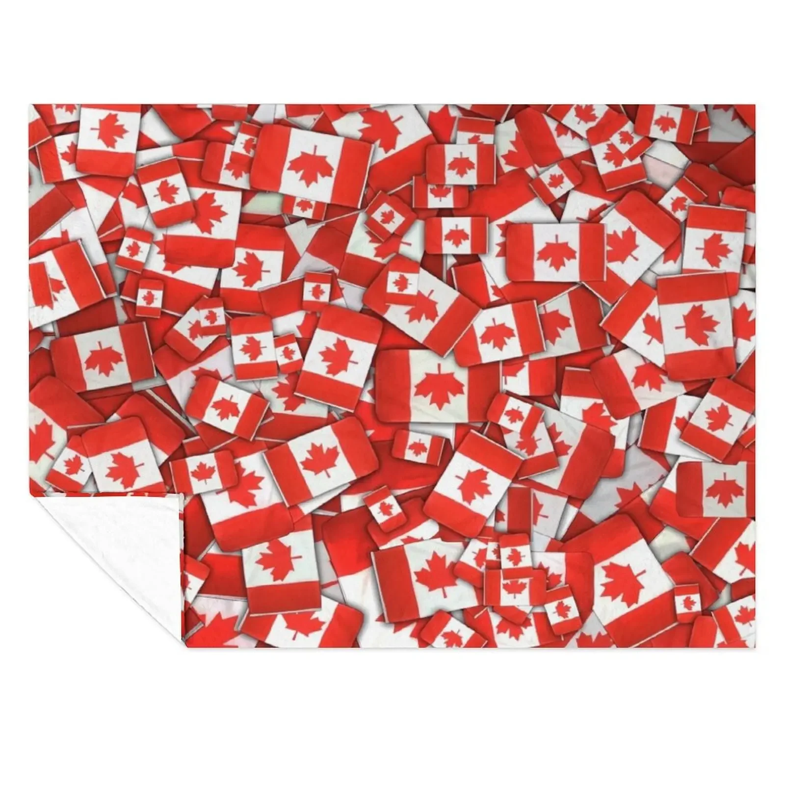 

Canada Flag Pattern Throw Blanket decorative Hairys sofa bed warm winter Blankets