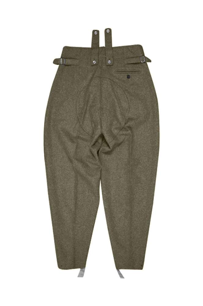 GUWB-101 WWII German Heer M43 brown wool trousers keilhosen