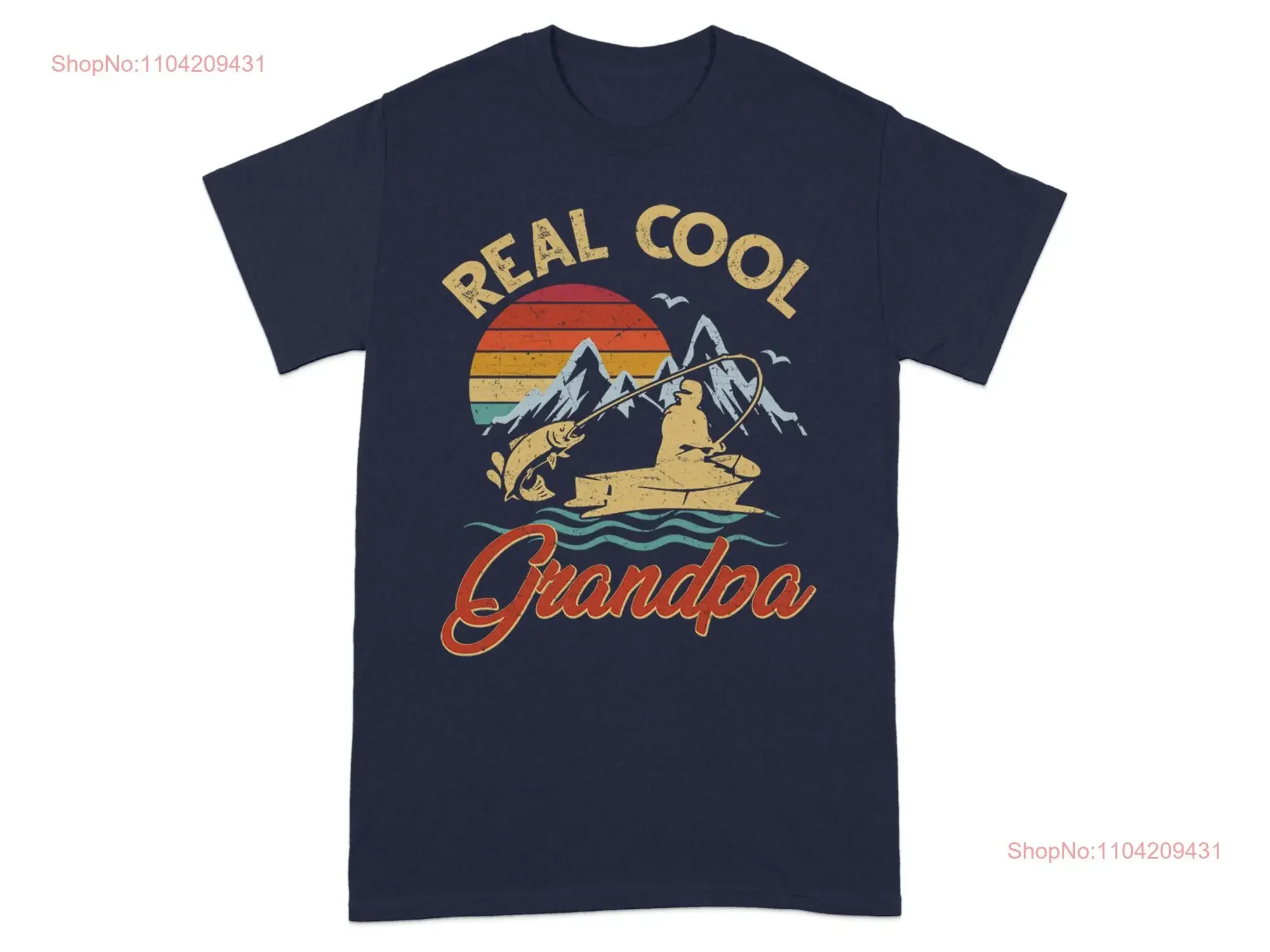 

Футболка Real Cool Grandpa Fishing в стиле ретро GifT, винтажная рыбацкая винтажная стираная удобная повседневная мужская слегка унисекс, мягкая