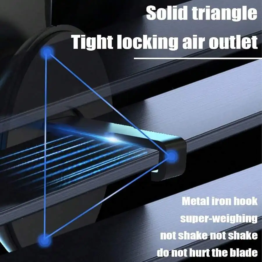 

Magnetic Car Air Vent Phone Holder With 360 Rotation Adjustable Grip Universal For Smartphones