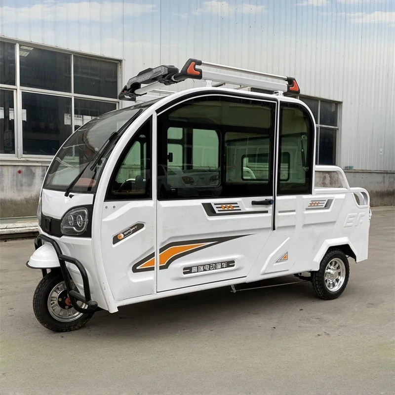 China Motorized Tricycle 60V 1000W Wheel Trike Best Safety Popular Cargo Tricycles