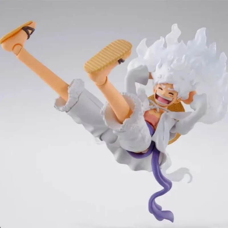 

16CM One Piece One Piece Five Level Road Flying Sun God Nika Form Super Mobile Face Changing Multi Accessory Handmade Model