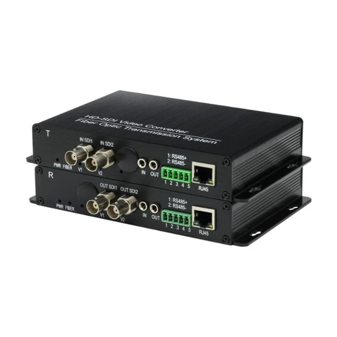 

1 channel 3G-SDI with loop out Fiber Video Converter with RS485 data with bidirectional audio