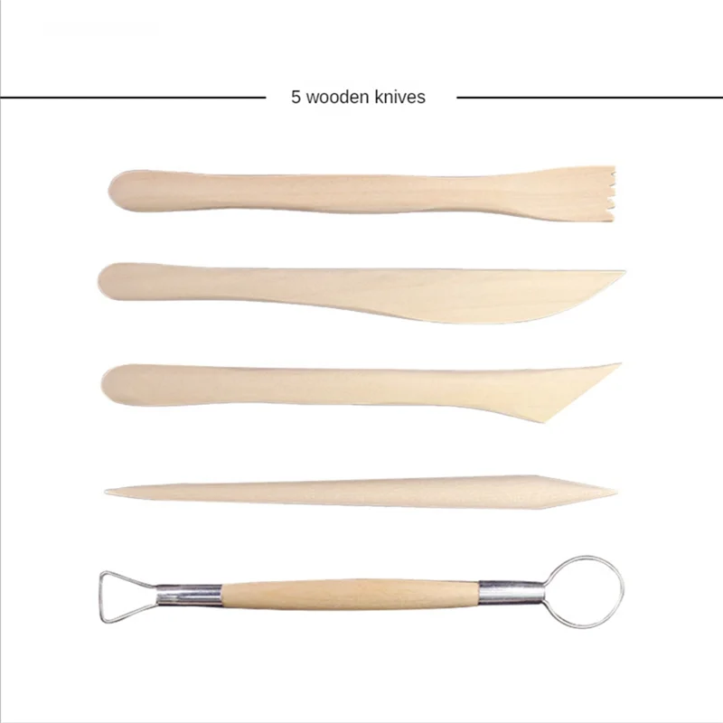 ABGG-Coltello da intaglio in argilla morbida Strumenti per la produzione di argilla Strumenti per ceramica in argilla per bambini Adulti e artisti Arti plastiche