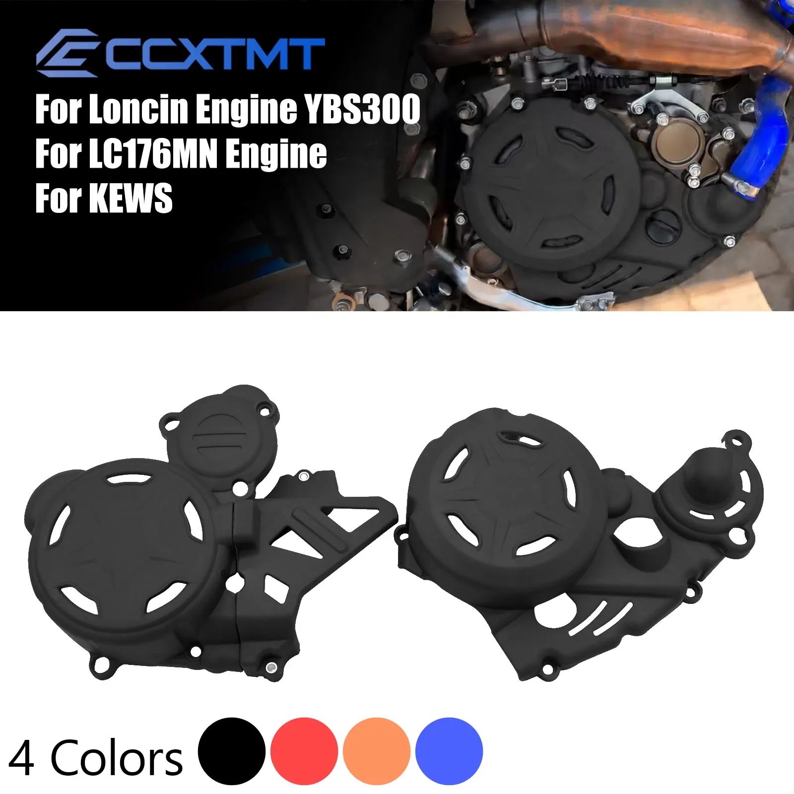 Kunststoff Motor Kupplung Schutz Wasserpumpe Abdeckung Zündung Schutz Für Loncin Motor LC176MN Motor Für KEWS K23