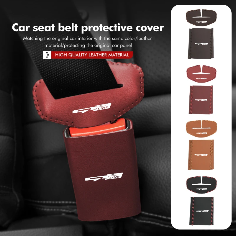 Capa protetora anti-arranhões para cinto de segurança de carro, 2 peças, para KIA K5 K2 Optima Spectra Niro Cadenza Sephia Carens
