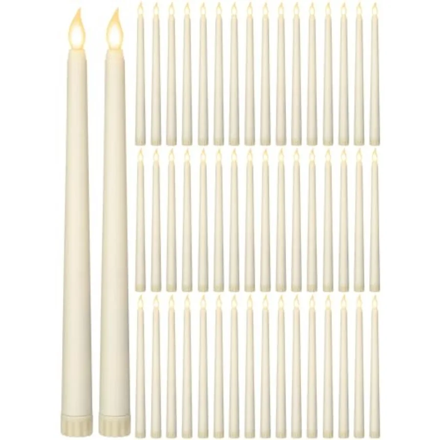 

Pcs 11 Inch Flameless Taper Candles LED Candles Bulk Battery Operated Taper Candle Flickering LED Candlesticks for Valentines B