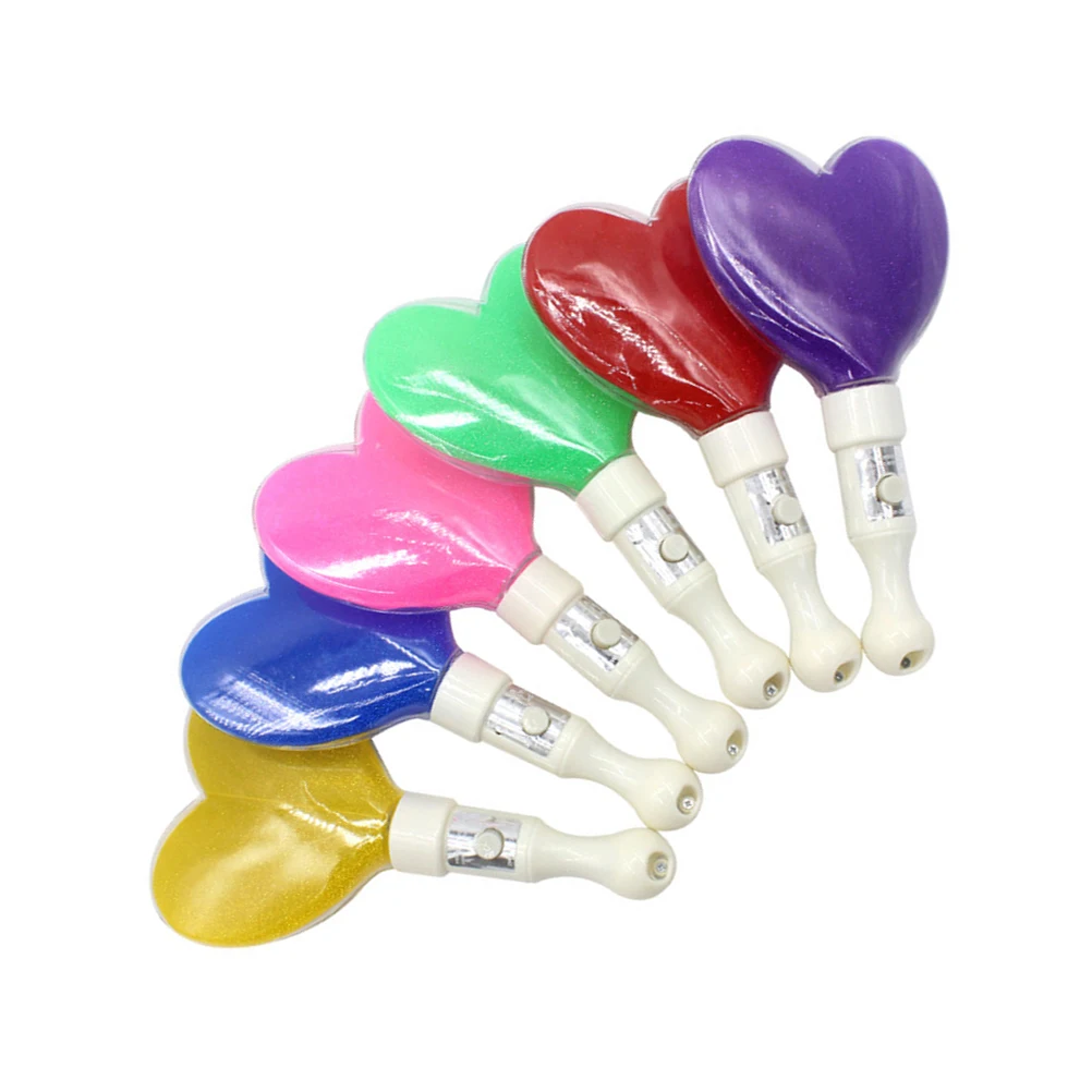 

6 pcs LED Glow Sticks Love Heart Shaped Eco Friendly Bright Light Party Wedding Concert New Years Eve Outdoor Activities