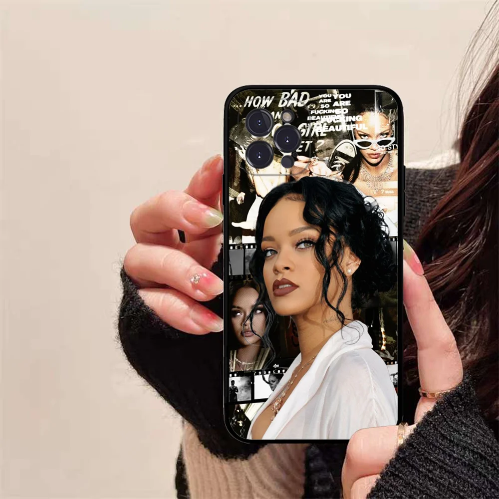 Work-Girls-R-Rihannas Phone Case Silicone Soft For Iphone 15 14 13 12 11 Pro Mini XS MAX 8 7 6 Plus X XS XR Cover