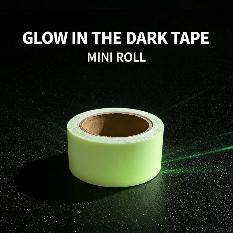 1 Piece 0.98*118in Night-Time Glow-In-The-Dark Reflective Tape in Various Sizes, Made of Pet Material, Designed for Safety Area Markings Such as Stairs, Safety Exits, Switches, Etc. Suitable for Nighttime Decoration, Safety Protection, Outdoor Activities, and Studio Environment Planning