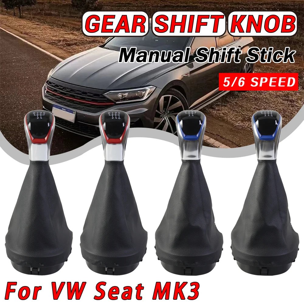 5/6-Gang Schaltknauf für SEAT, passend für Leon II, Altea XL, Toledo III, Auto-Innenausstattung, Ersatzteil für SEAT-Besitzer
