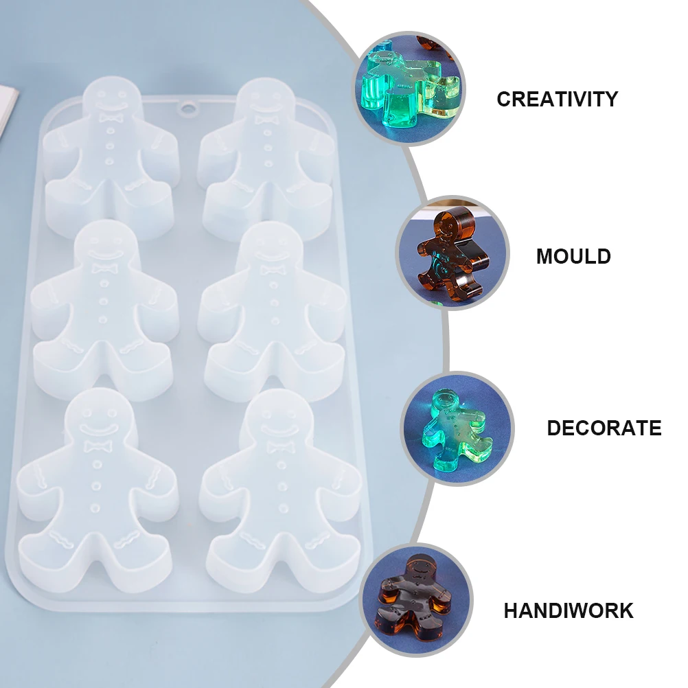 

3D Three-dimensional Snowman Mold Easy to Clean Silicone DIY Tools Manual Daily Projects Silica Gel Handcraft Making for