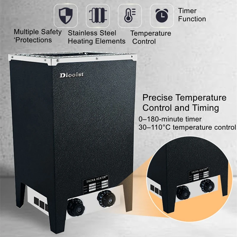 

Stainless steel small sauna stove, sauna room home sweat steaming equipment, internal control furnace, far-infrared