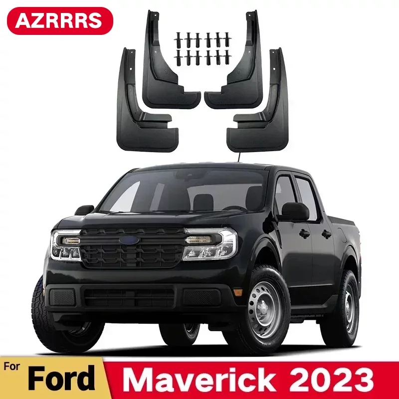 MudFlaps For Ford Maverick 2022 2023 XL XLT LARIAT Mudguards Mud Flaps Splash Guards Front Rear Wheels Fender Car Accessories