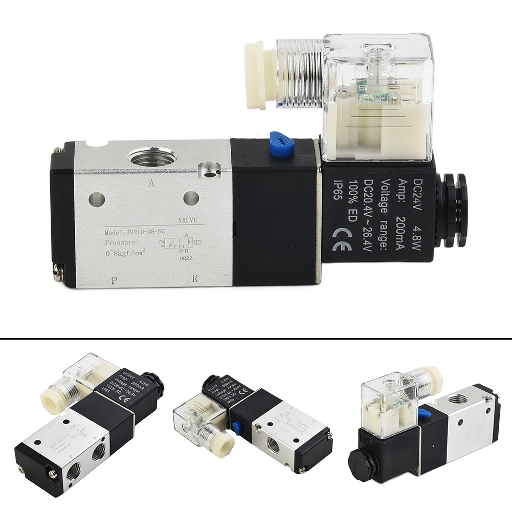 Pneumatic Solenoid Valve High Quality Pneumatic Solenoid Valve AIRTAC Style 3 Way 2 Position DC24V Air Control