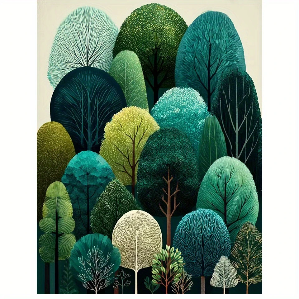 Dense Green Vegetation 500/1000/1200/2000 PCS Jigsaw Puzzles Family Activity Games for Gameroom Bedroom Home Decor