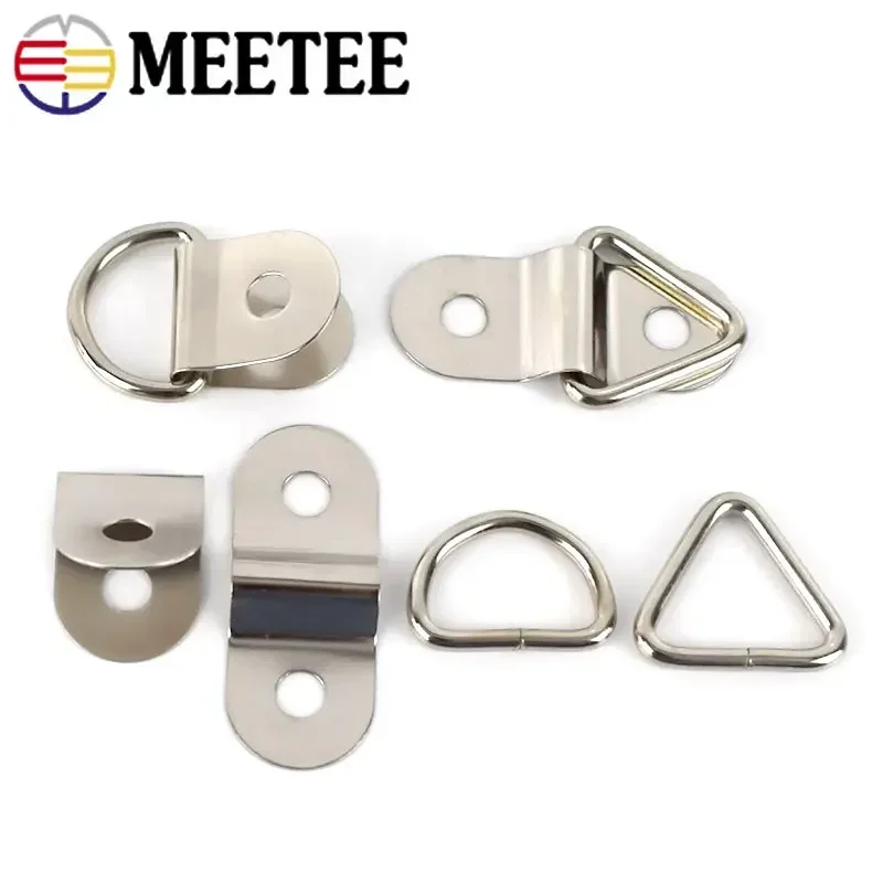 10/20 pezzi in metallo a forma di U ponte ad arco clip fibbia D anello chiusura gancio borsa tracolla zaino cintura in pelle accessori artigianali