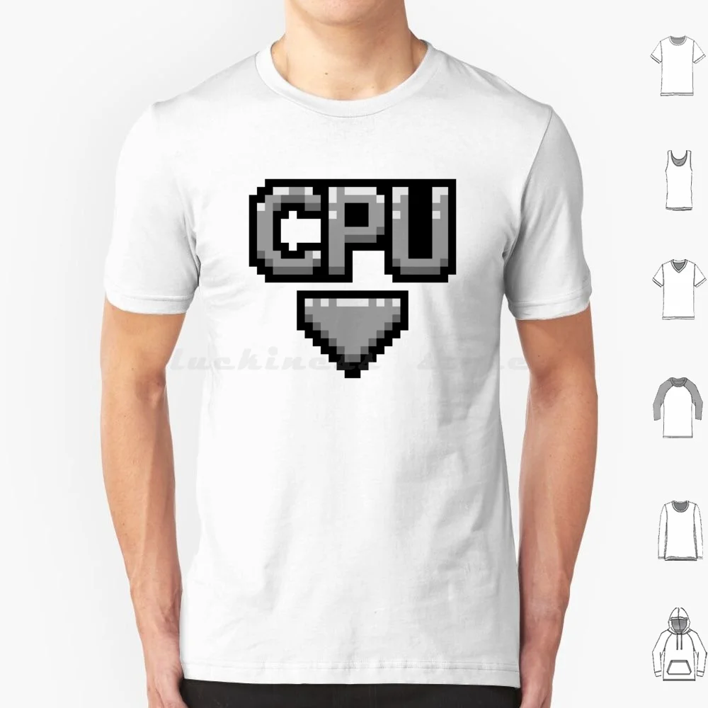 Computer Player Tag T Shirt Men Women Kids 6xl Pixel Art Pixel Gamer Nerd Video Game Vidya Sprite Life Energy Ui Hud Nerdy Old