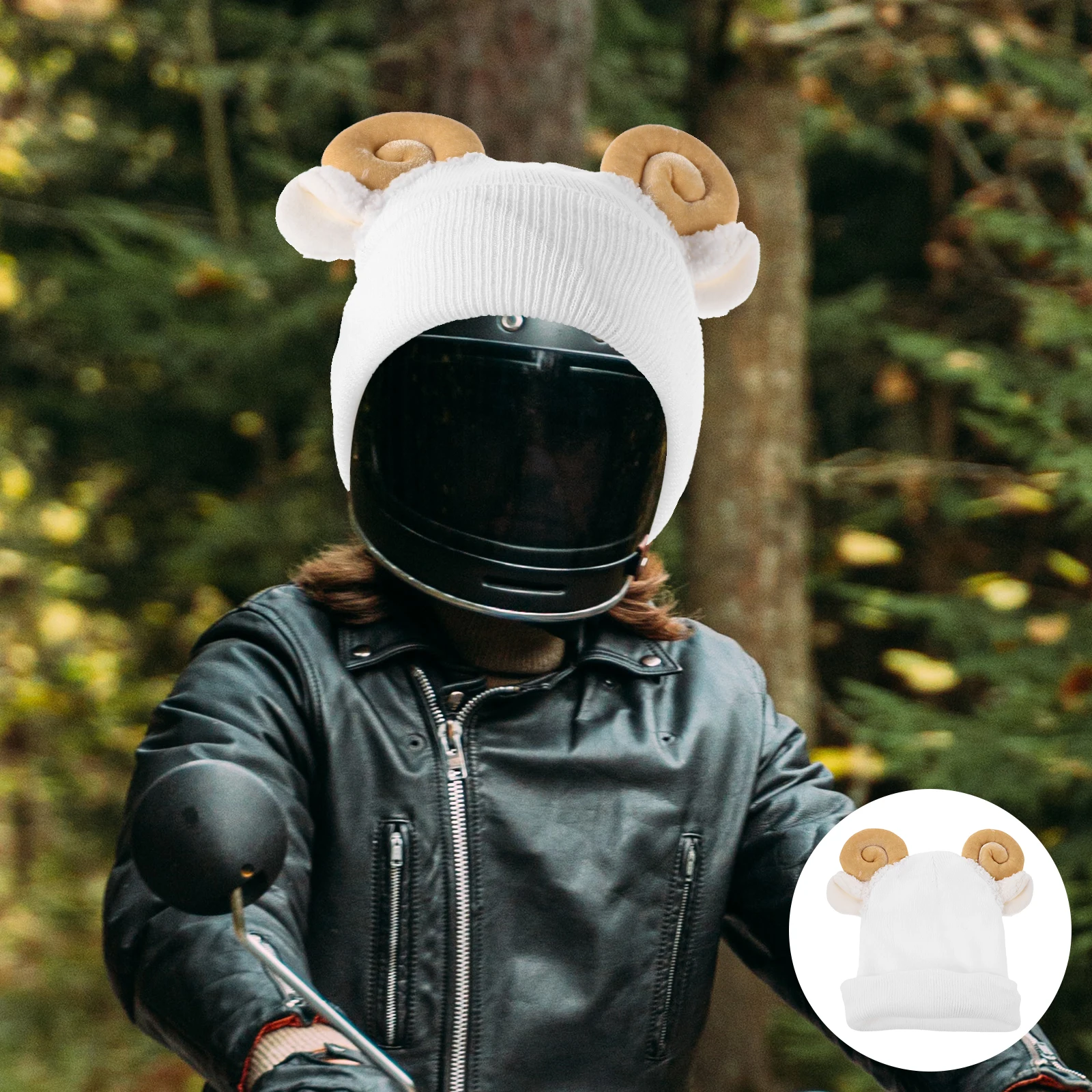 

Cute Knitted Ski Cover Cartoon Design Adorable Protector for Snow Sports Winter Activities Comfortable Reusable