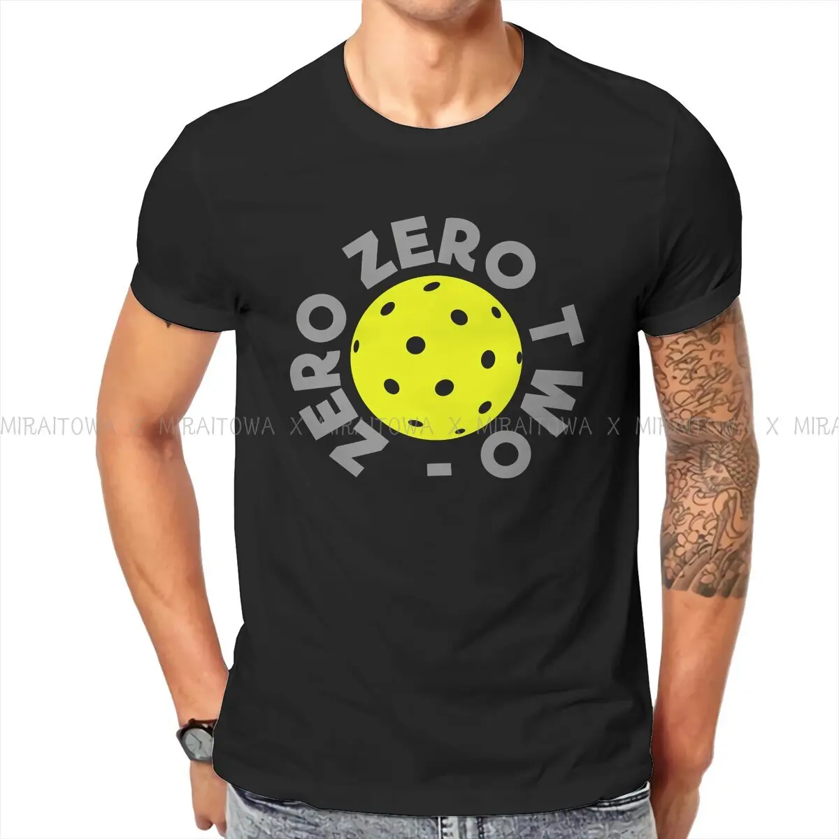 Pickleball Sport Newest TShirt for Men Zero Zero Two Pure Cotton T Shirt Hip Hop Gift Clothes OutdoorWear