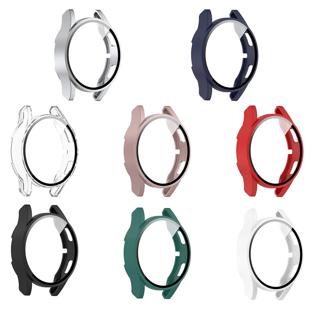 Obudowa zegarka PC ochraniacz ekranu z hartowanym szkłem pełne pokrycie ramka zapobiegająca upadkowi do Samsung Galaxy Watch FE/4 40mm