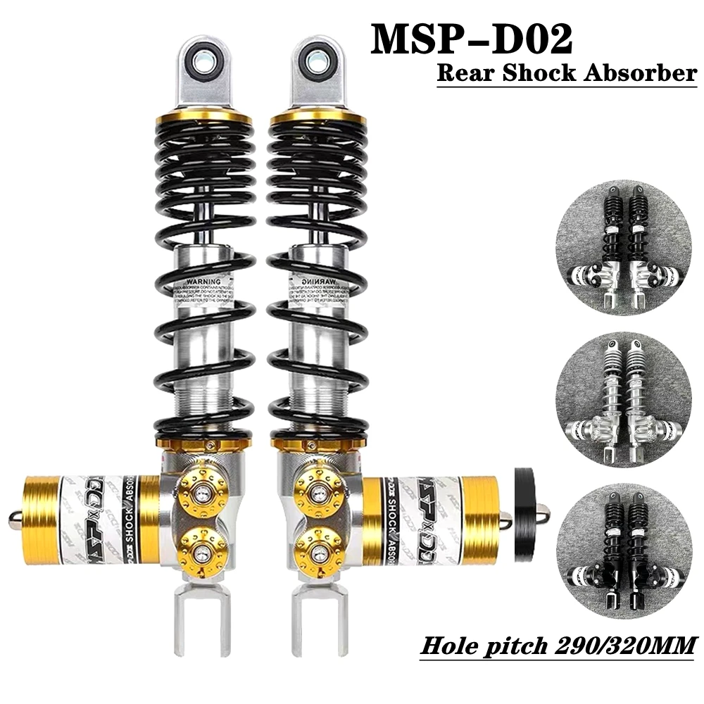 290/320mm Invert Hydraulic Shock Absorber Motorcycle Rear Suspension For Yamaha Nmax Xmax Aerox RSZ NIU N1S UQi Ninebot Scooter