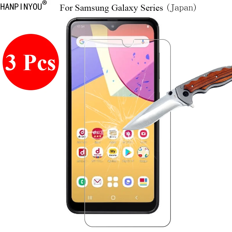 3 Pcs/Lot 9H 2.5D Tempered Glass Screen Protector For Samsung Galaxy A21 SC-42A A23 A23e A22 SC-56B SCG18 Protective Film