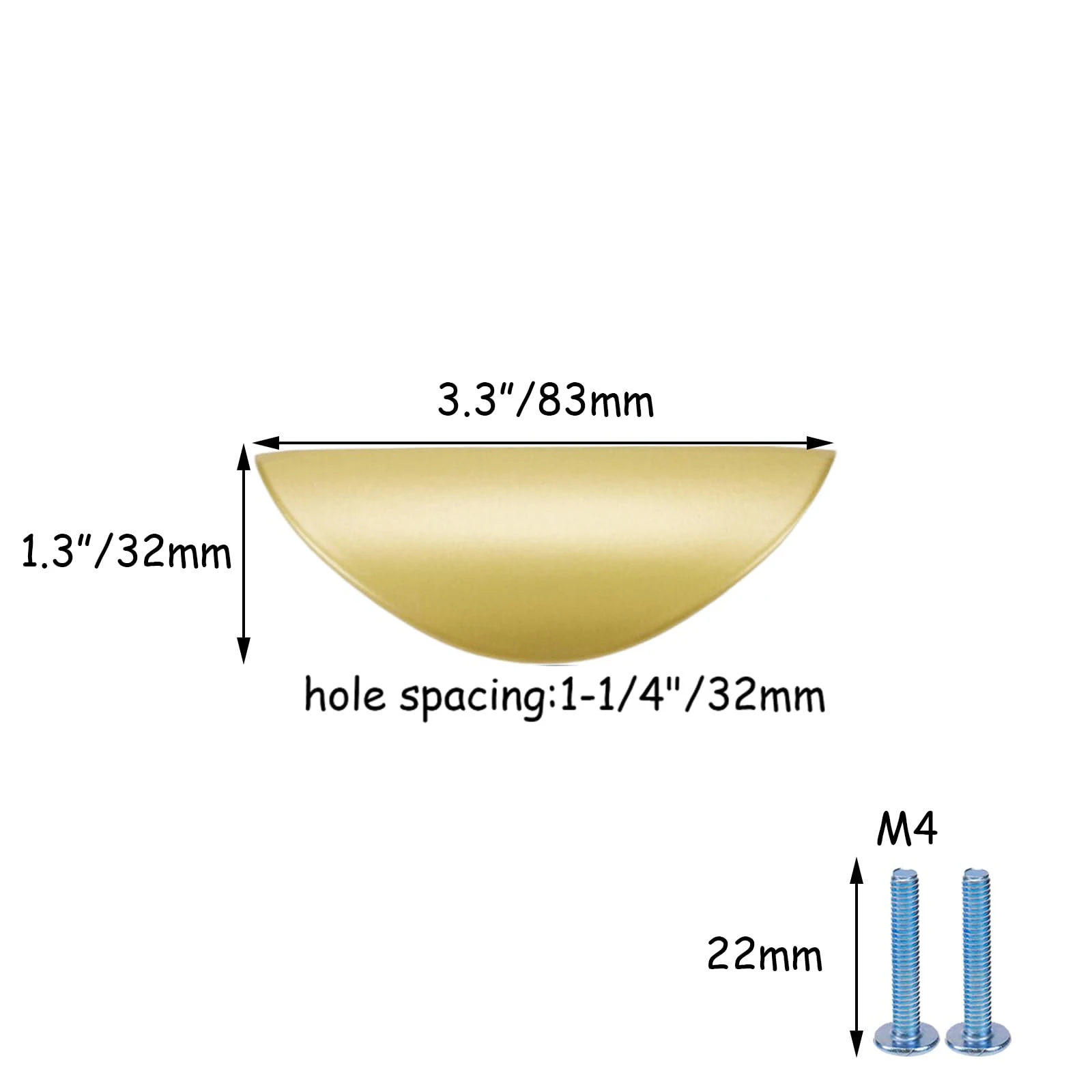Moderner nordisch inspirierter Kupfer-Schrankgriff, elegantes goldenes Halbmond-Design für Kleiderschränke, Kantenzuggriff, Schrank, gebogener Griff