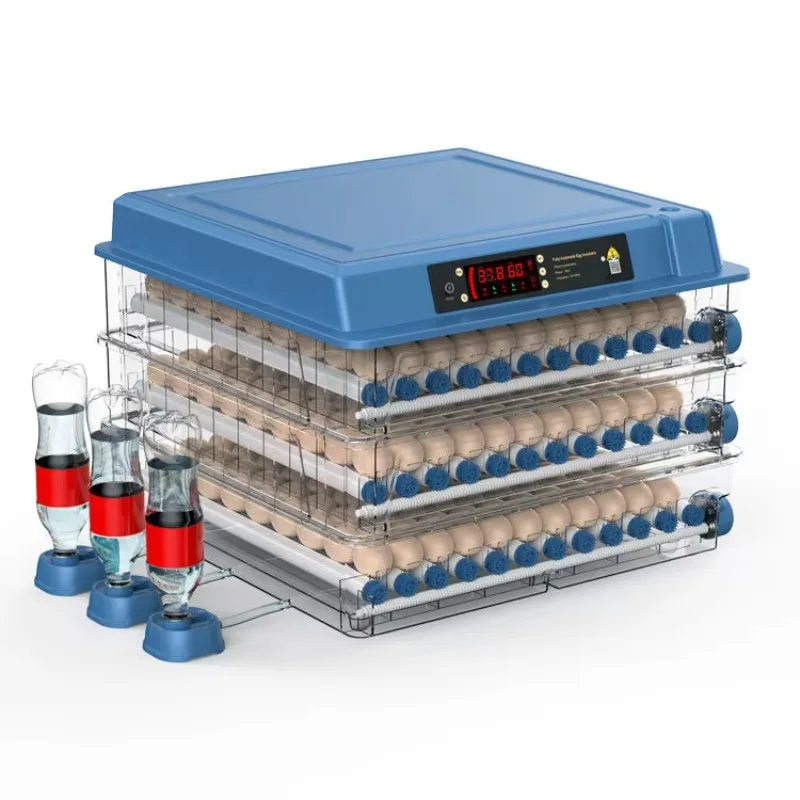 300 Pcs Dual Power New PP Material Egg Incubator for Bird Duck Chicken Turkey Emu Reptile Eggs Automatic Turning 98% Hatching