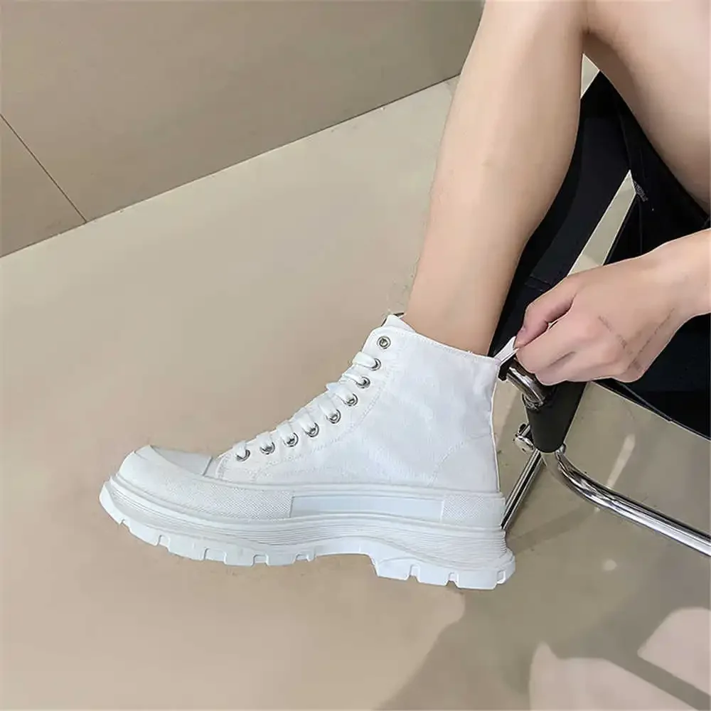 Size 35 Low Top Boots Blue Women's Luxury Flat Shoes Shoes Woman Ankle Boots Sneakers Sport Sabot Dropship Trainners Trendy