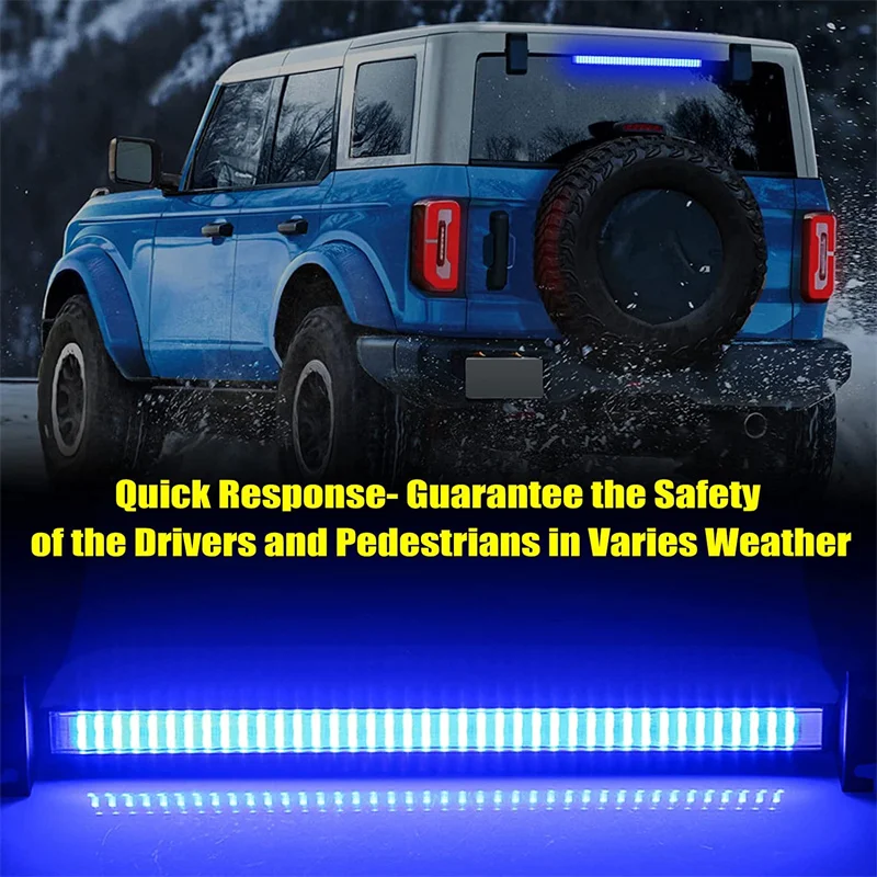 80 LED Strobe Lights For Auto Emergency Grill Warning Lamp Windshield Bar Traffic Advisor Flashlight 12V 24V Car Accessories