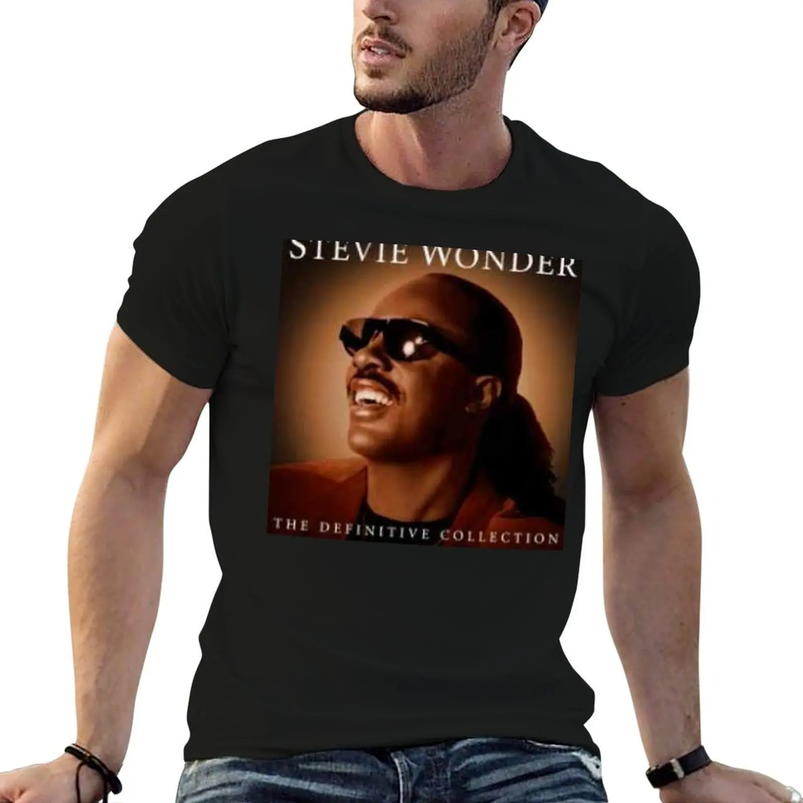 STEVIE WONDER T-Shirt topping kawaii clothes mens shirts graphic tee