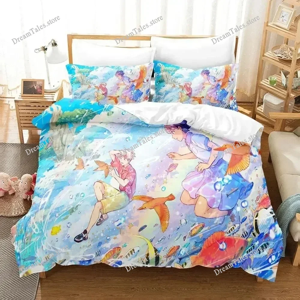 2025 Deji Meets Girl Bedding Set Single Twin Full Queen King Size Bed Set Adult Kid Bedroom Duvet Cover Sets Anime Bed Sheet Set