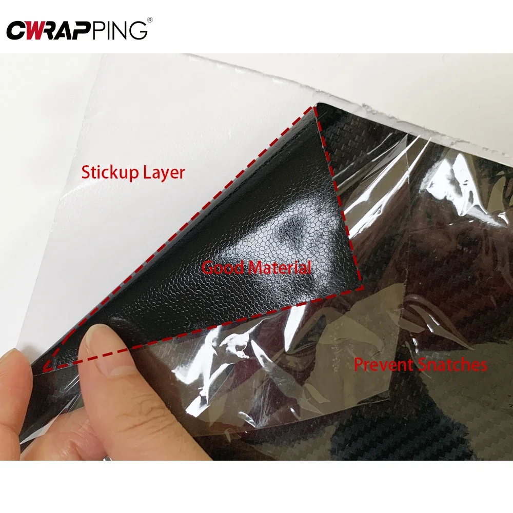 5D Carbon Fiber Vinyl Film Car Styling Wrapping Sheet Roll Film Automobiles Self Adhesive DIY Car Hood Roof Stickers Accessories