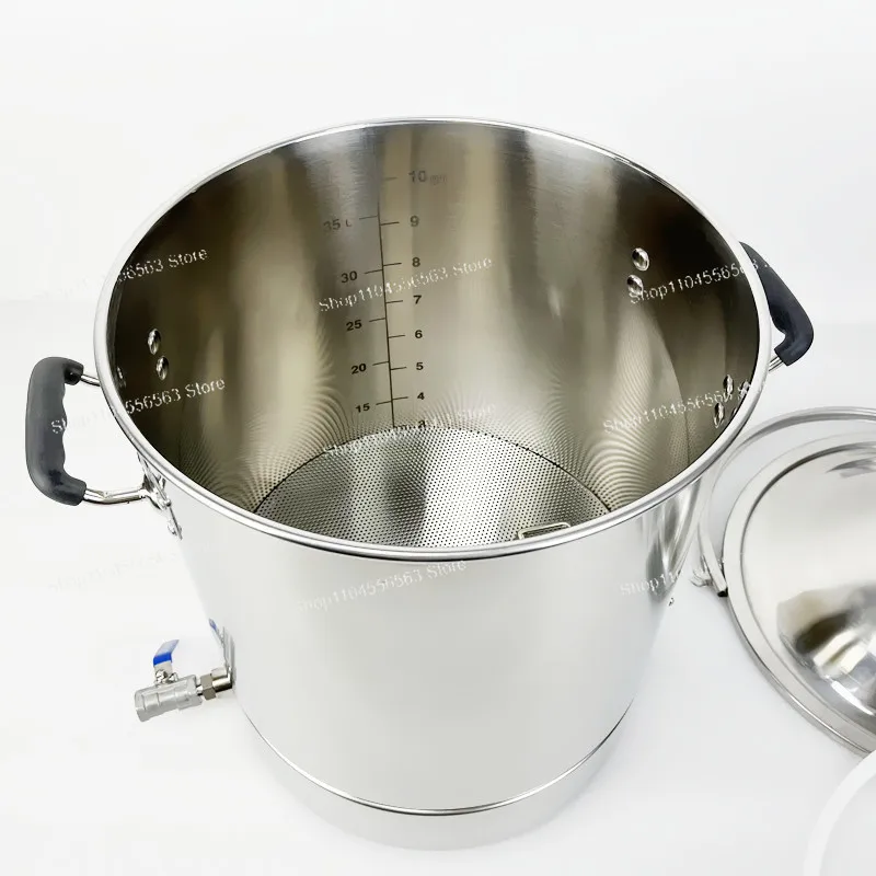40L (10.5GAL)Distillation Tank With Hose Clamp,Home Brewing Equipment For Whiskey Or Brandy  Stainless Steel304