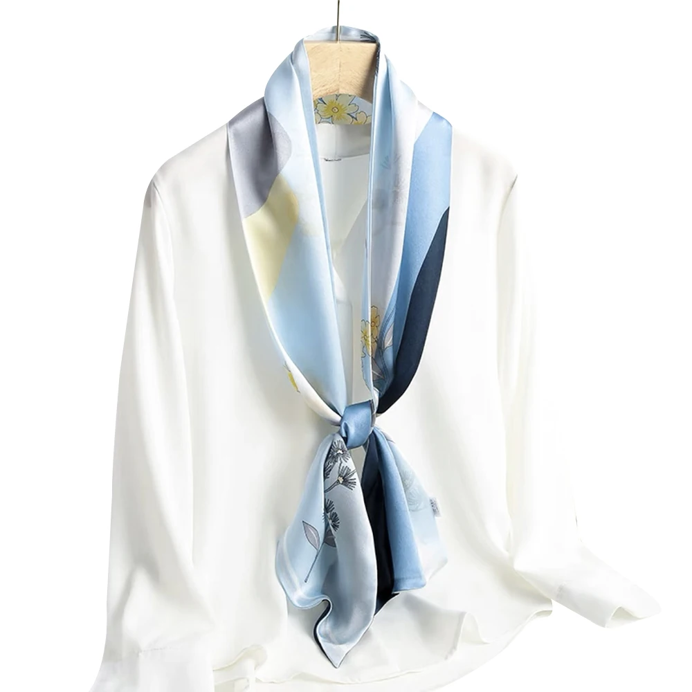 Long foulard de luxe Mulberry InjWomen, écharpe femme, bandeau de sauna, foulard de la présidence, ornement de cheveux féminin, bandana féminin,