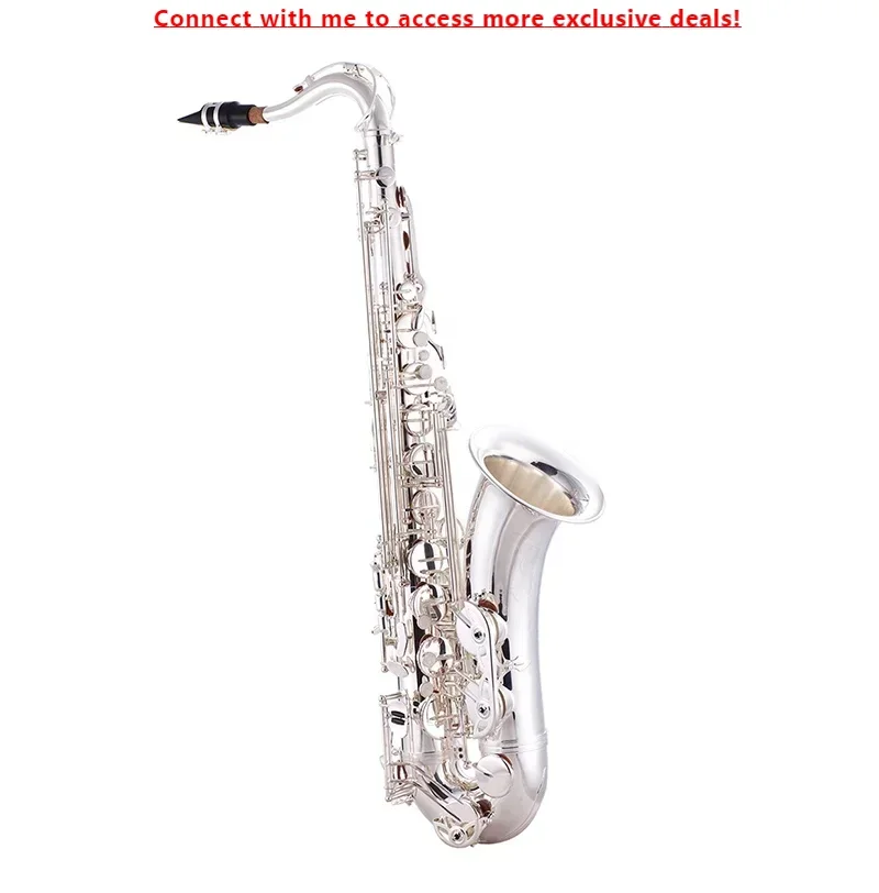 

SEASOUND OEM Professional Silver Tenor Saxophone Woodwind Instrument JYTS103S