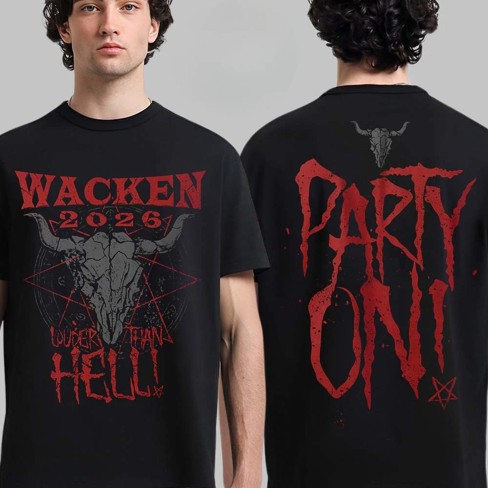 Fit Wacken Open Air Cotton Shirt Unisex Summer Short Sleeve Fashion Brand Tee Luxury Casual Vintage T-shirt