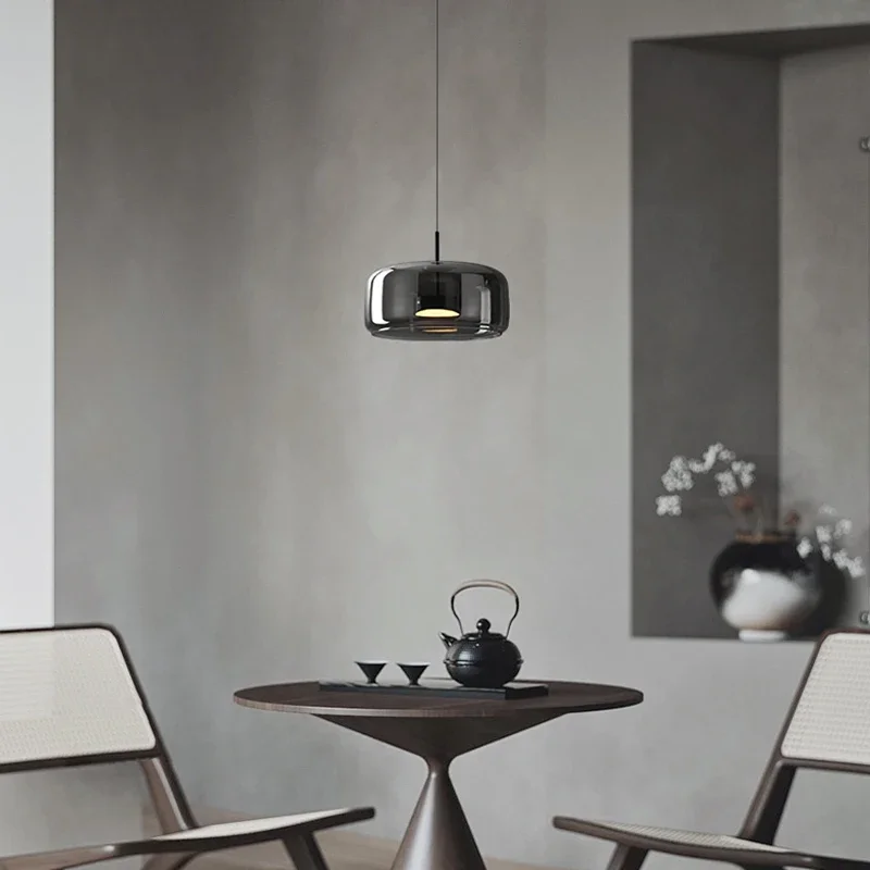Nordic Glass Restaurant Pendant Lamp Simple Bar Hanging Lamp Dining Room Table  Ceiling Light