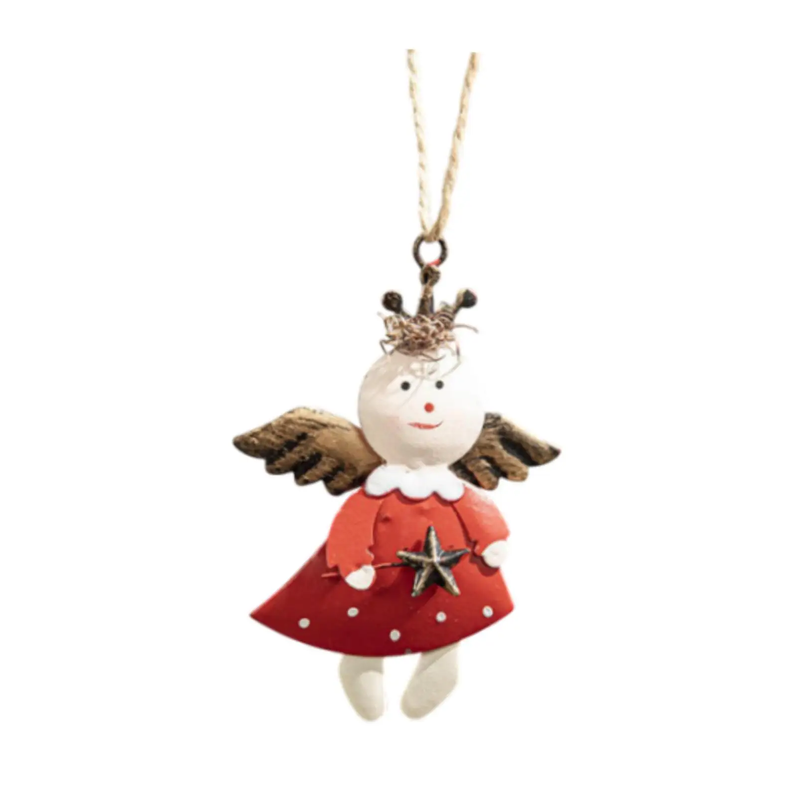 Adorno colgante para árbol de Navidad, decoración navideña de Metal para cafetería, oficina, cumpleaños
