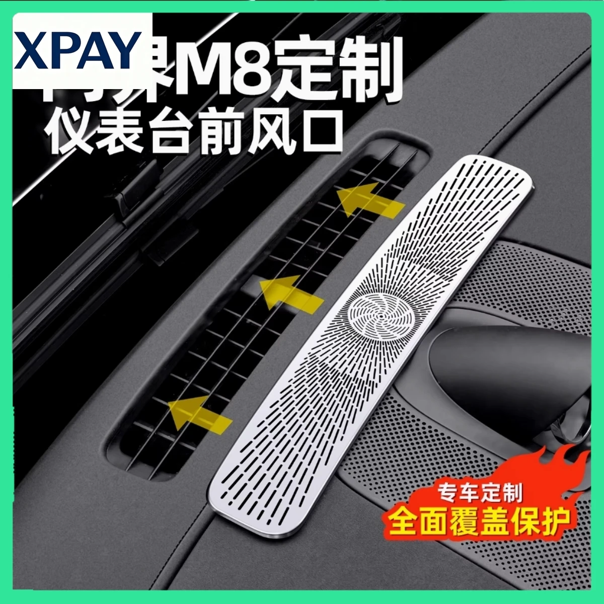 New For Huawei AITO M8 2025 Instrument Panel Air Outlet Mask Protective Cover Interior Parts Special Accessories