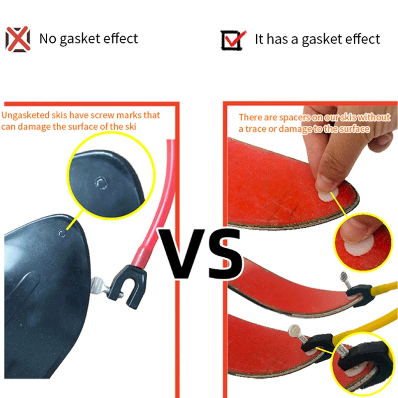 【Peace】Ski Tip Connector For Beginners Ski Wedge Aid Connector For Winter Children Adults Ski Aid Snowboarding Accessories