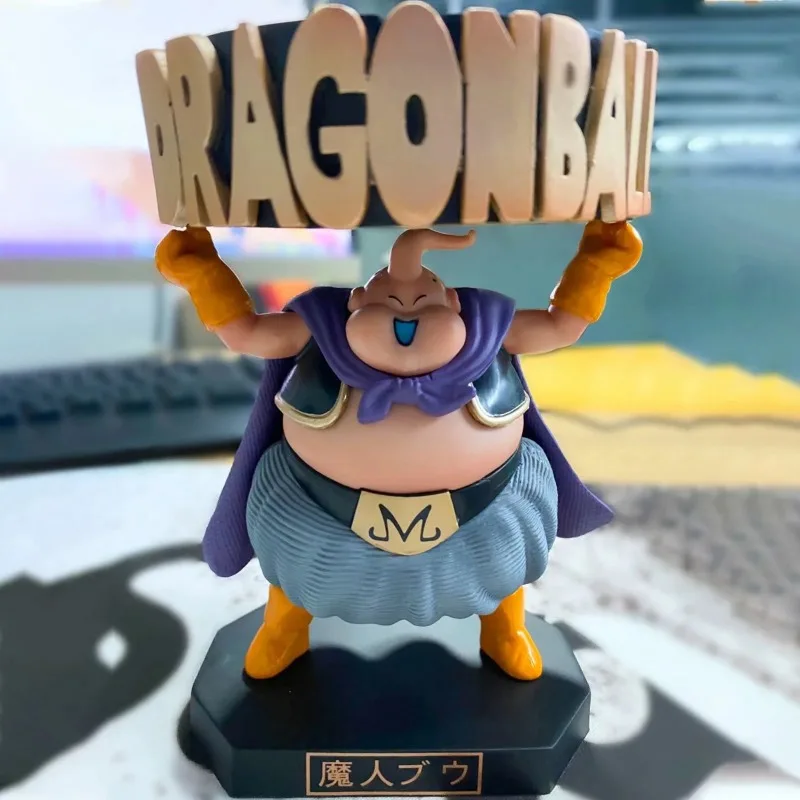

Bandai Dragon Ball Buu Dolls Anime Action Figures Ashtray Cup Holder Kawaii Toy Creative Car Desktop Decoration Models Boy Gifts