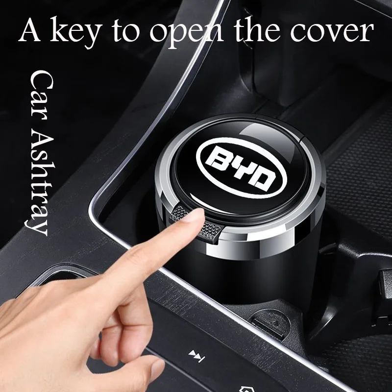 Suitable for BYD Tang F3 Atto 3 Yuan Plus Song Max F0 G3 Ea1 Dmi one-key open cover multifunctional car ashtray interior parts