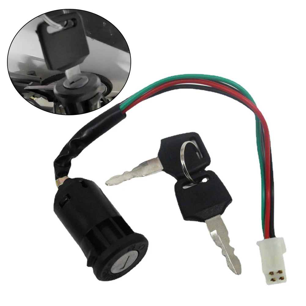 

Direct Mount Replacement For Ignition Key Switch for ATV and For Quad Dirt Bike Fit for 50cc 110cc 150cc 250cc