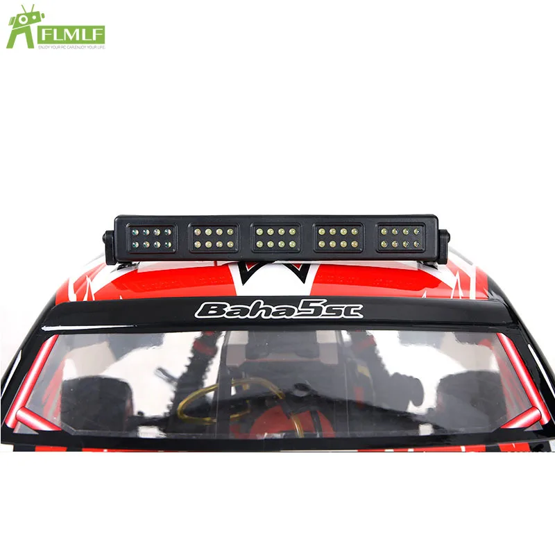 Plastikowy reflektor dachowy LED Pasuje do 1/5 HPI ROFUN BAHA ROVAN KM BAJA 5SC 5TS LT WLT Rc Car Toys Games Parts